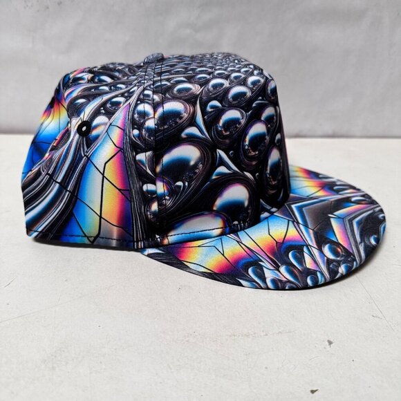 Trippy 3d Rave Trucker Hat Psychedelic Cap Baseball 3d Festival Unisex Baseball - Picture 6 of 8